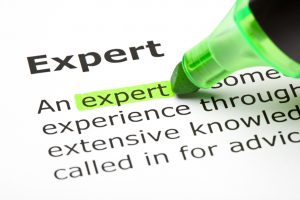 'Expert' highlighted in marketing