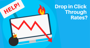 Drop in click through rates website seo
